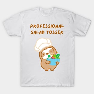 Professional Salad Tosser Sloth T-Shirt